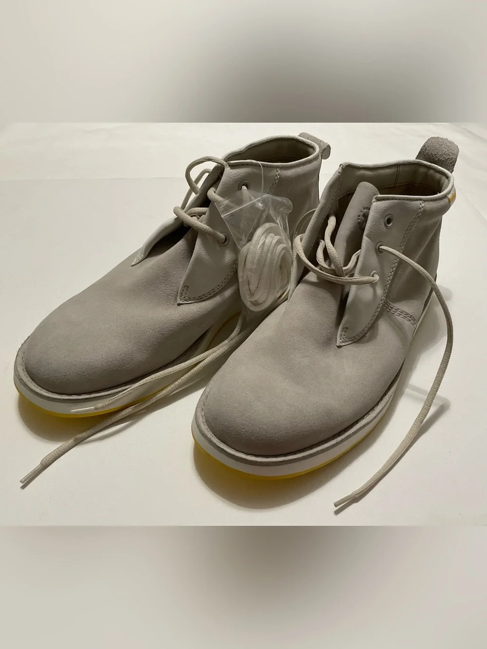 Dr. Martens Men's Suede Chukka Boots in Light Gray